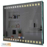 Specchio LED Quadrato | Pulsanti touch | Funzione anti-appannamento | Temperatura di colore regolabile - Reyze Serie Minimal Modello 6